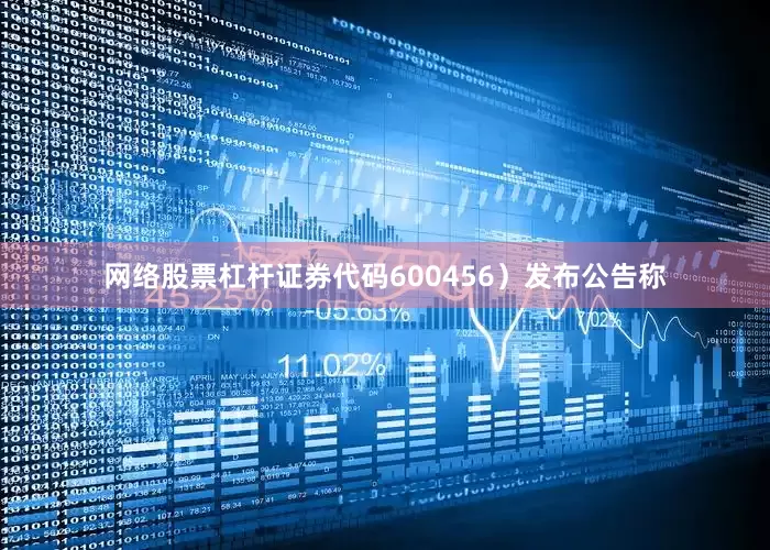 网络股票杠杆证券代码600456）发布公告称
